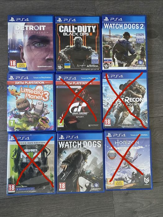 Диски PS4 ігри для PlayStation 4