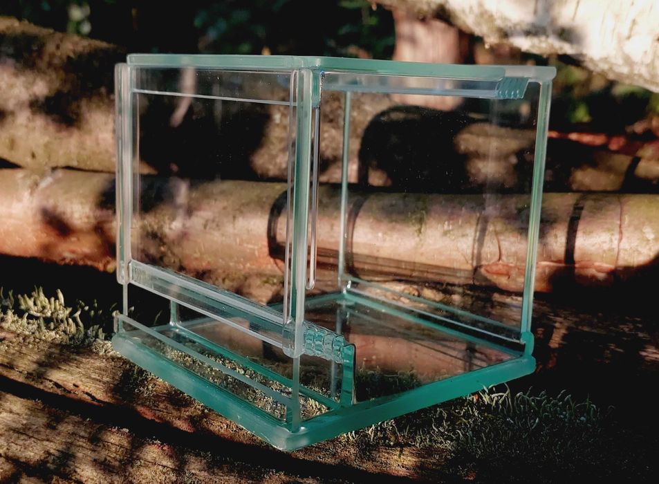 Profesjonalne terrarium 12x12x12cm szkło potrójna wentylacja EKO