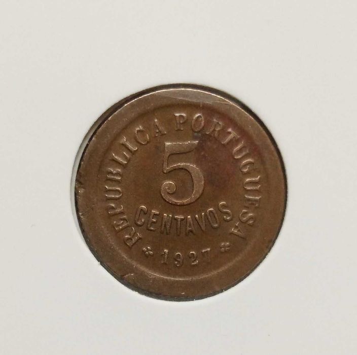Moeda de 5 centavos de 1927