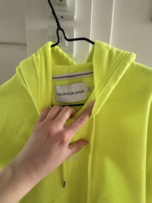 Bluza Calvin Klein neonowy żółty