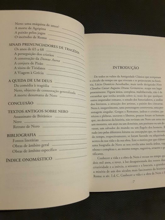 Historiogafia Grega/ Viriato/Júlio César/ Séneca/ Nero/ Marco Aurélio
