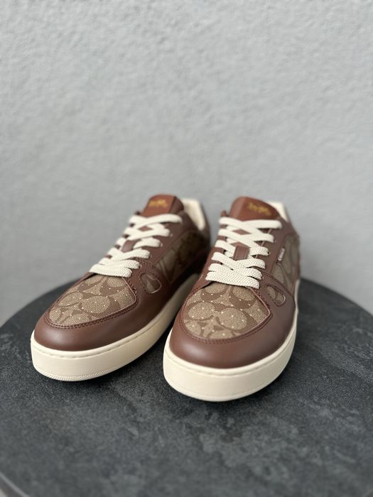 Мужские кроссовки кеды кожанные Coach