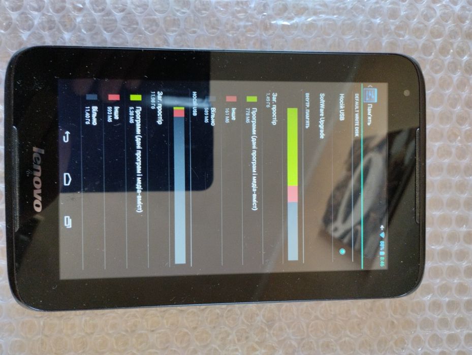 Lenovo TabA1000F 1/ 16Gb. Android 4.1