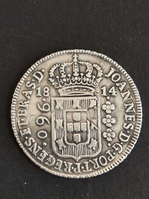 1814 - D. João Principe Regente - Rio - 960 Reis (Brasil) - Patacão
