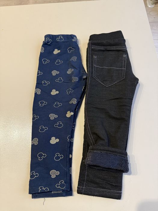 Legginsy ocieplane dla dziewczynki 92/98 z futerkiem