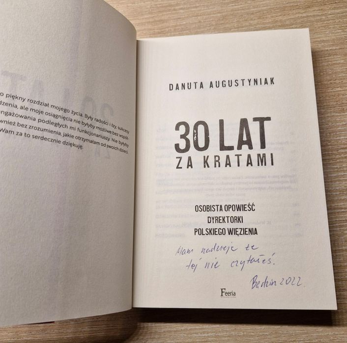 30 lat za kratami Danuta Augustyniak