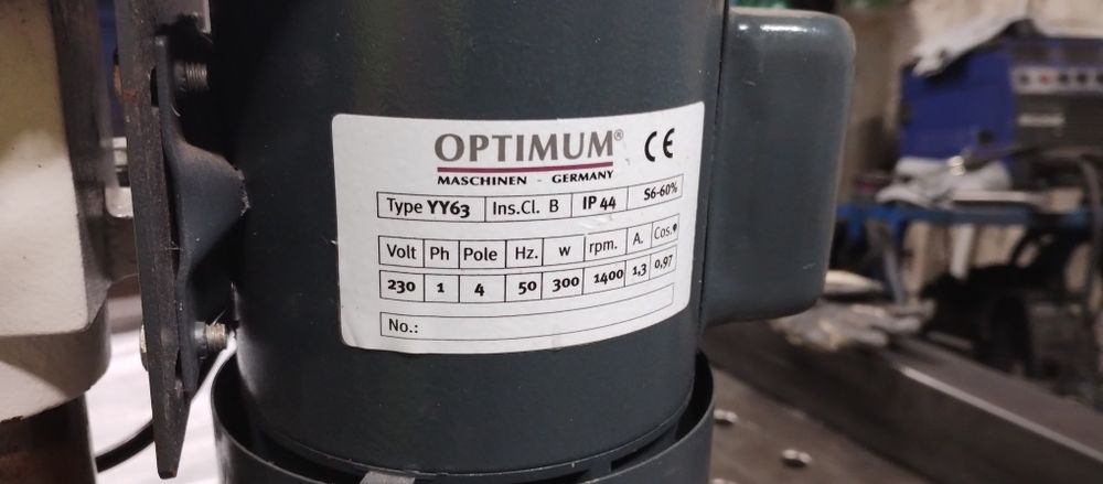 Wiertarka stołowa Optimum OPTIdrill B 13 + imadło (stan idealny)