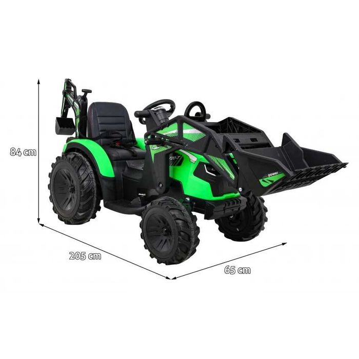 Duży Traktor Auto na akumulator 400W 24V/10ah Koparka dla dzieci Auto Pojazd Ciągnik
