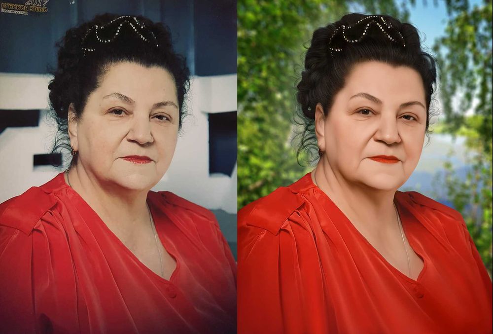 Ретуш фото для гравіювання, фотоскла та кераміки