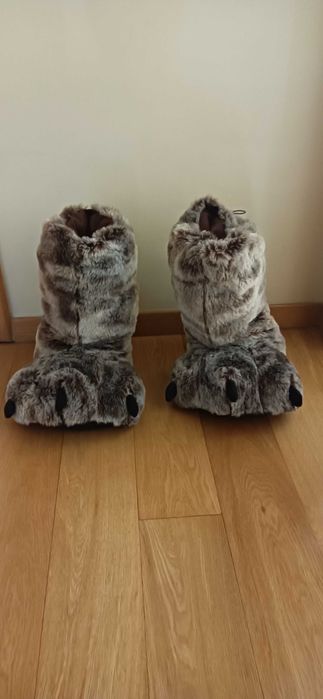 par de pantufas fixe de inverno