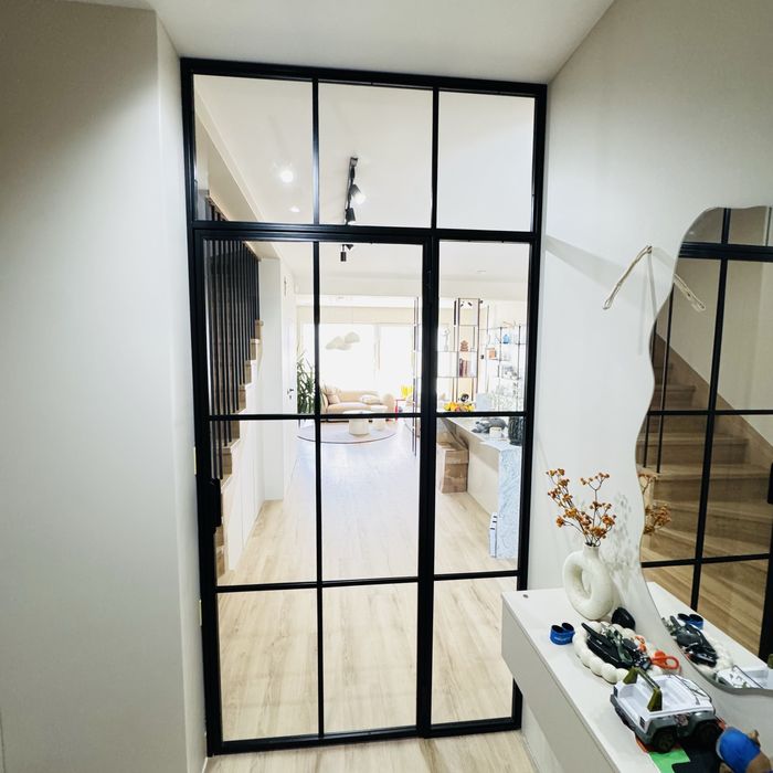 Drzwi Loft ze stali malowane proszkowo