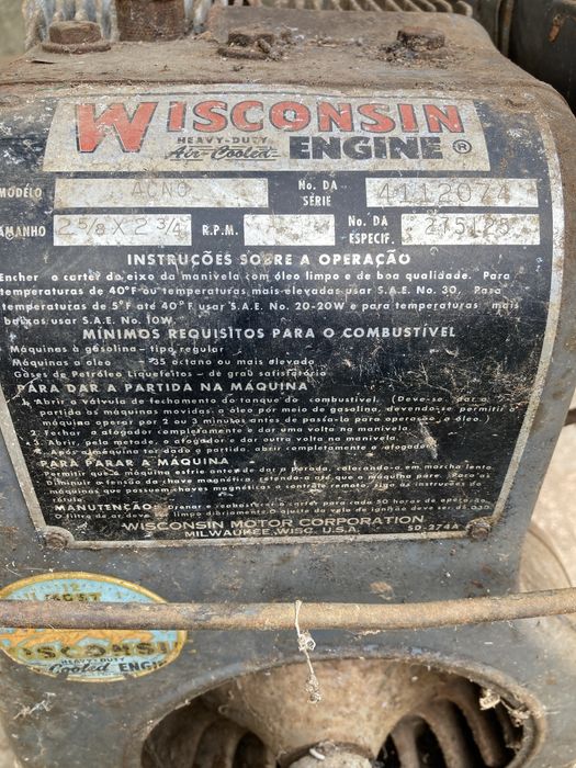 Motor de Rega Wisconsin