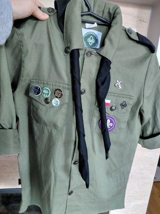 Mundur ZHP 146 koszula bojówki beret