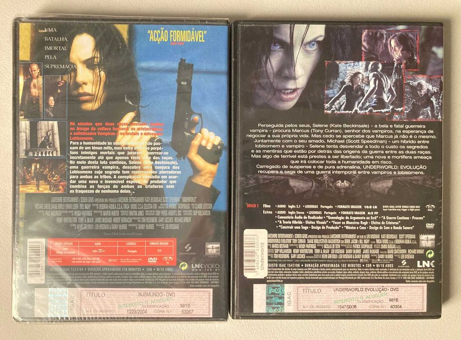 [DVD] Underworld: O Submundo + Underworld: Evolução