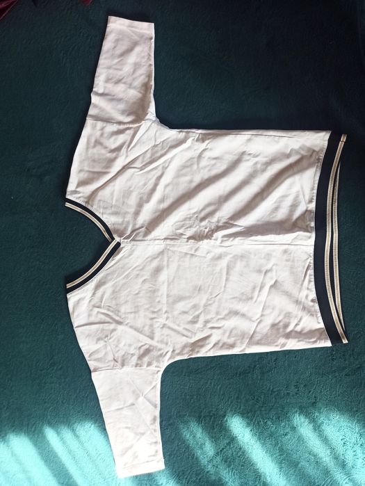 Biała bluzka damska sportowo-elagancka r. 42 (XL)