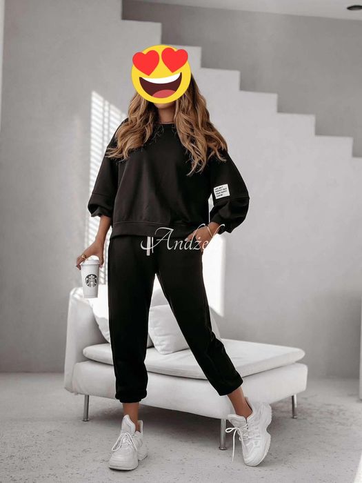 Komplet oversize, gładki