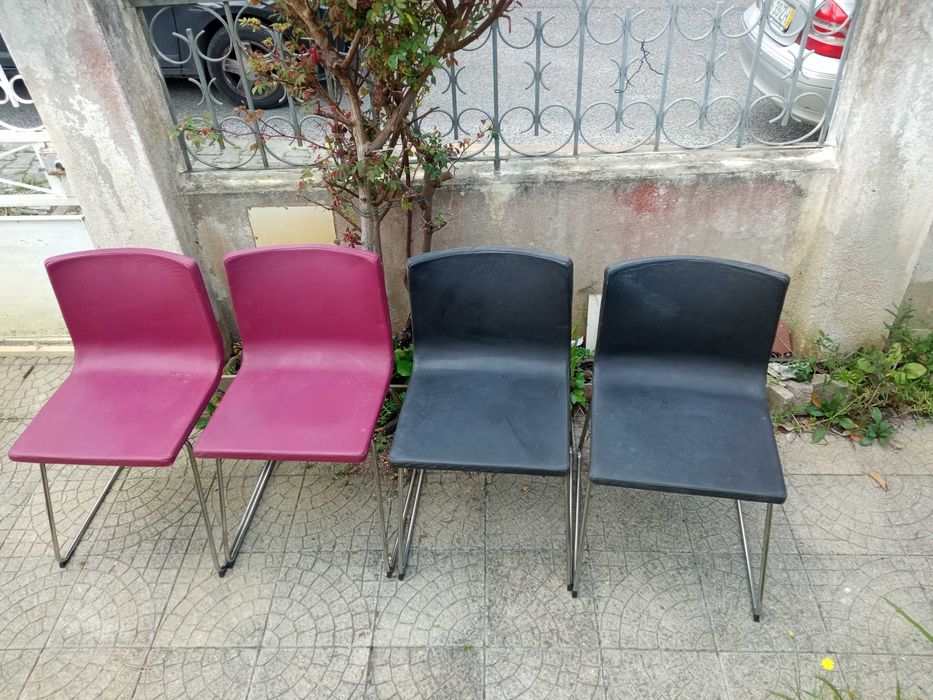 4 Cadeiras em pele ikea modelo Bernhard