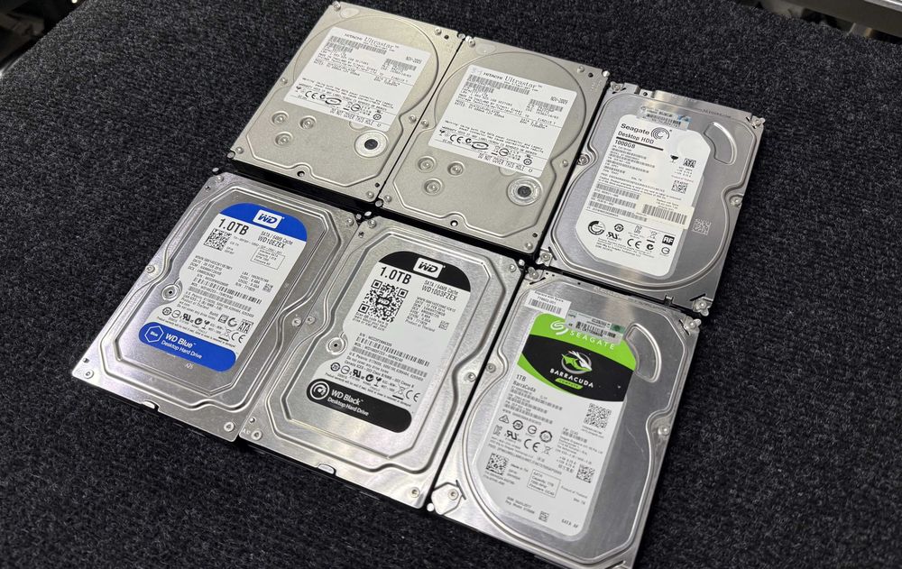 Жорсткі диски 1tb 3,5  (Seagate, Toshiba, Western Digital, Hitachi)