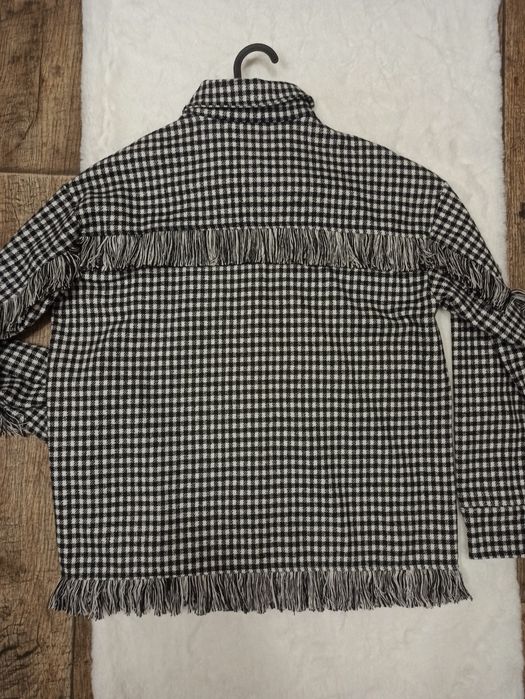 Байкова картата сорочка в ковбойскому стилі/Клетчатая рубашка