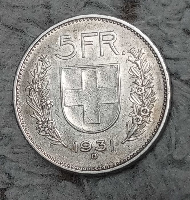 Szwajcaria 5 franków 1931 r.