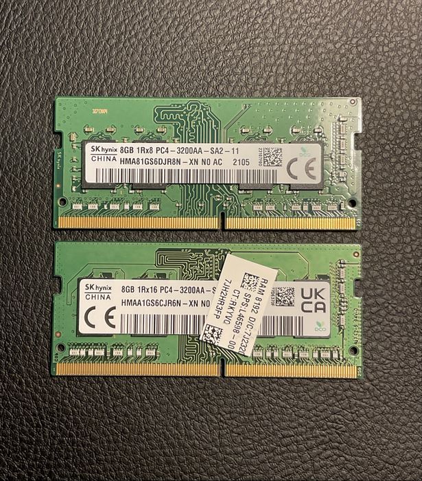 Оперативна памʼять для ноутбука DDR4 3200 2x8GB SK Hynix