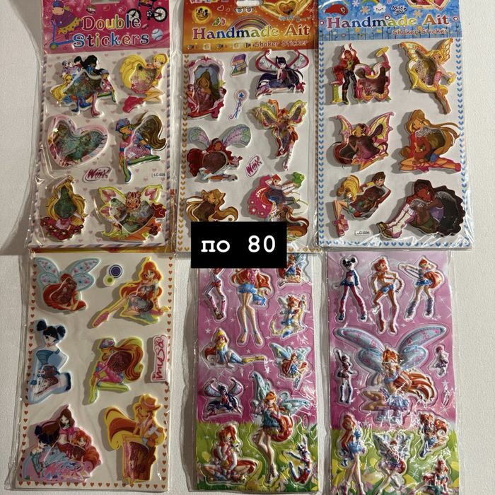 наклейки winx вінкс винкс наліпки