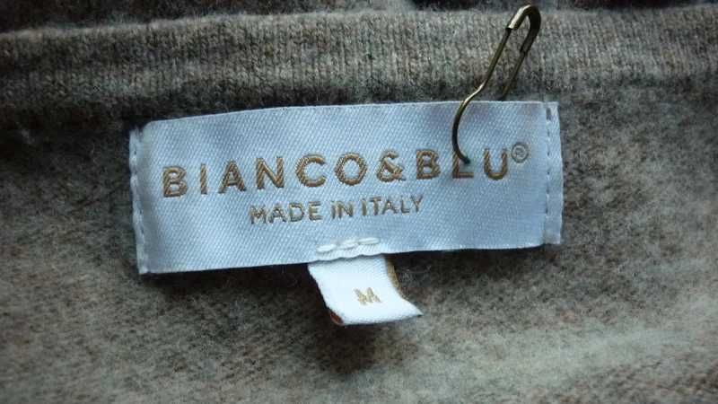 Bianco & Blu-sweter wełniany z kaszmirem r; M