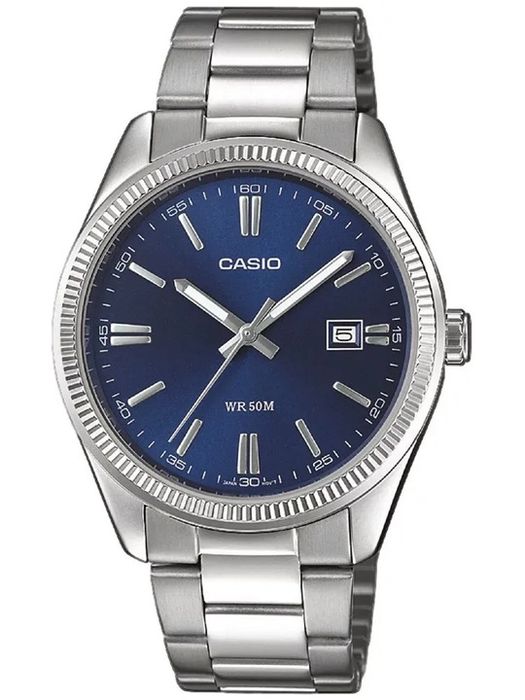Zegarek Męski Casio Mtp-1302pd-2avef Stalowy Datownik Bransoleta + Box