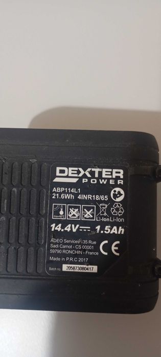 Baterias Dexter 14.4v 1.5 ah