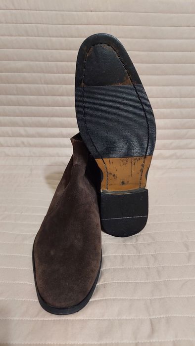 Замшевые челси Frank Wright (обувь,туфли,ботинки,одежда