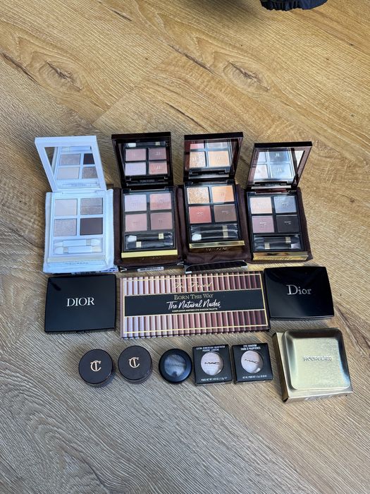 Палетка тіней, тіні tom ford dior hourglass mac too faced charlotte