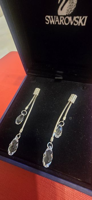 Swarovski kolczyki z certyfikatem w oryginalnym opakowaniu