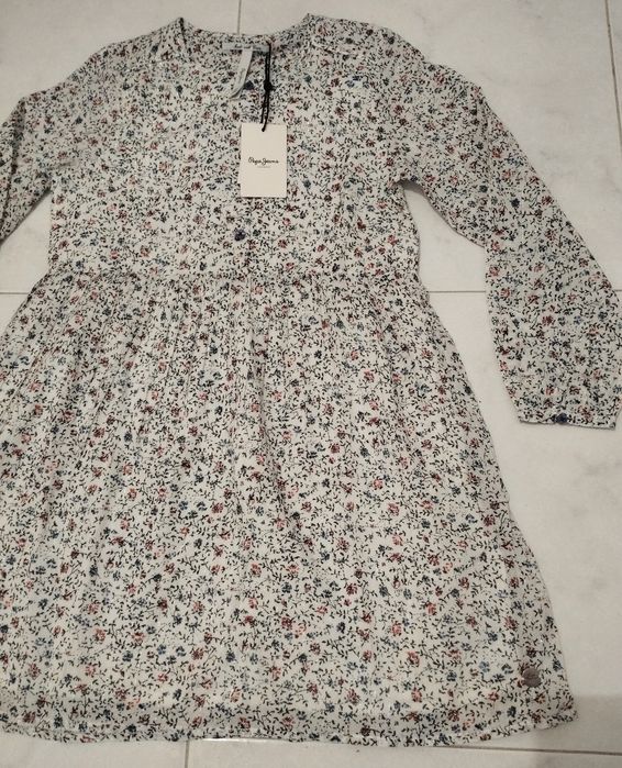 Vestido Florido Pepe Jeans Novo - 10 anos