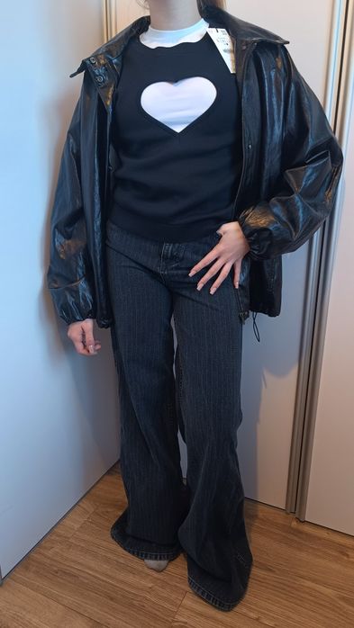 Hit jeansy dzwony Zara 44 xxl na wysoką osobe wysoki stan