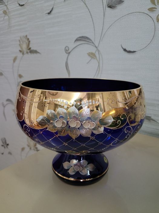 вазы богемское стекло рококо