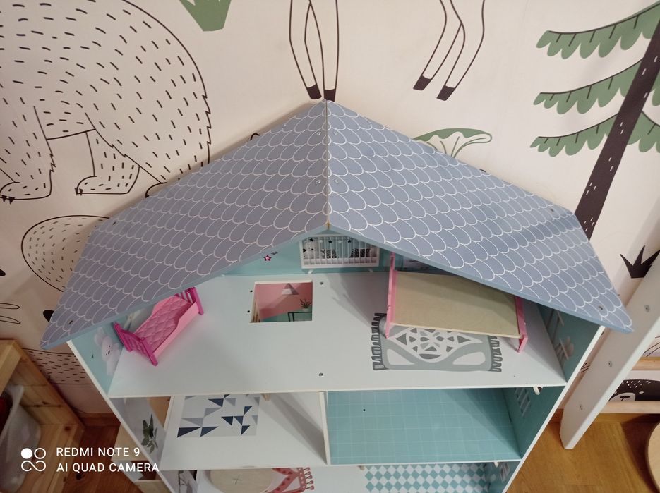 Domek drewniany XL dla lalek auto Barbie kareca kamper lalki