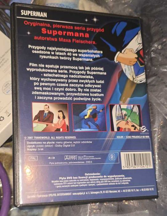 Superman bajka fleischer unikat nie z gazety, pełne wydanie