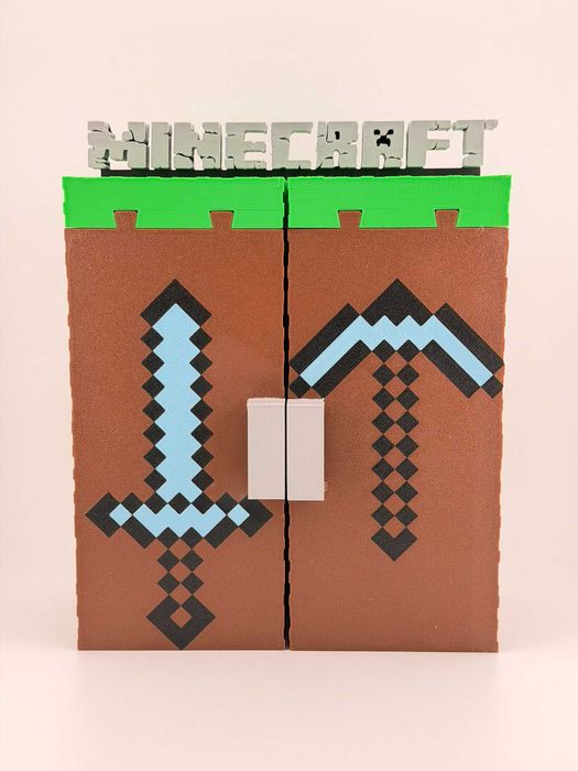 Поличка книжка‼️для фігурок кіндер Minecraft Стенд Підставка Майнкрафт