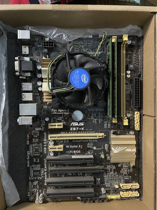 Комплект мать, проц i7-4790k