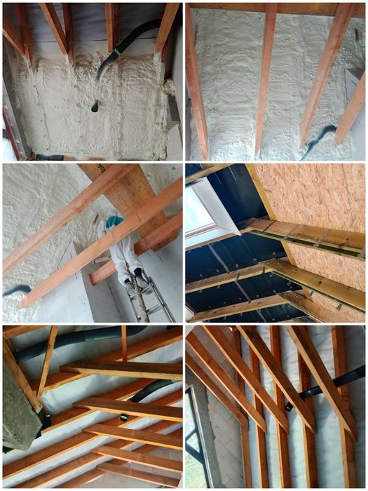 Izolacja pianą pianką piana ocieplenie ocieplanie pianka Pur