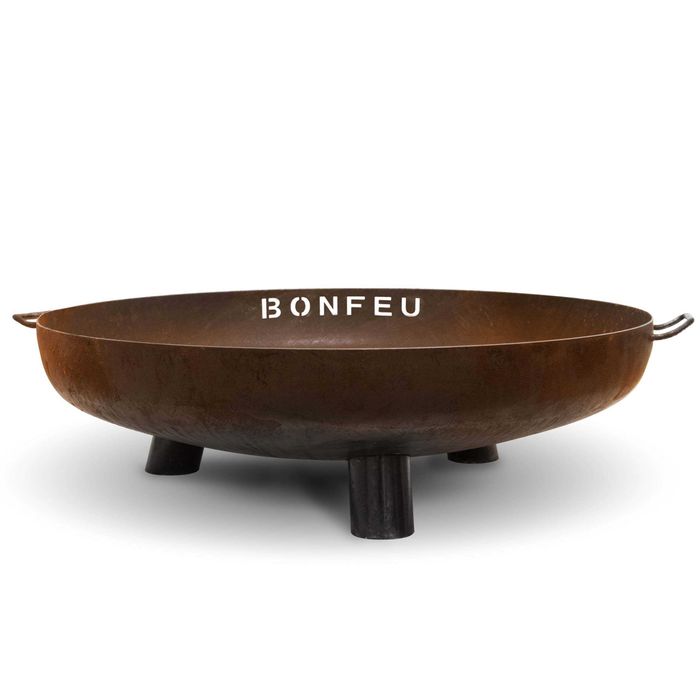 Lareira/Braseiro exterior BonBowl em Corten Preto