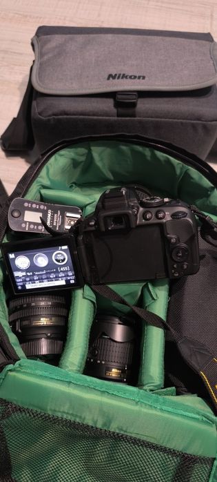 Nikon d5300 + 3 obiektywy,plecak, akcesoria, wymiana