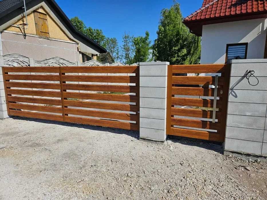 Bramy przesuwne, dwuskrzydłowe, furtki, przęsła- OGRODZENIE ALUMINIOWE