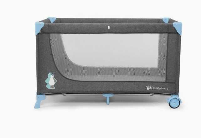 Berço de viagem JOY cinzento-azul- parque infantil da marca KINDERKRAFT