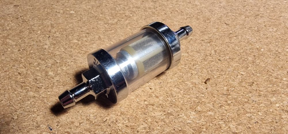 Filtr paliwa 1/4 chrom metal rozbieralny