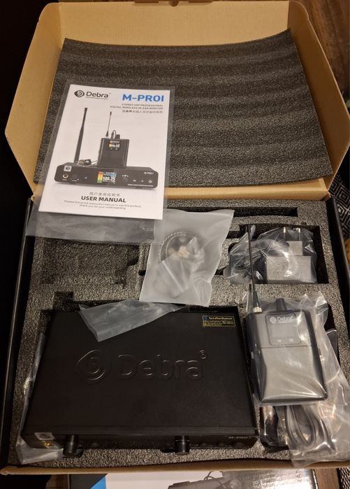 IEM bezprzewodowy  odsluch douszny stereo