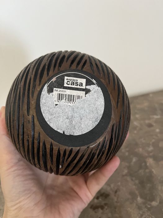 Peça decorativa com vela