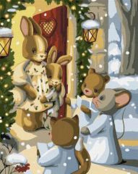 Malowanie po numerach - Magia kolęd 40x50cm Ideyka ,408x507 mm