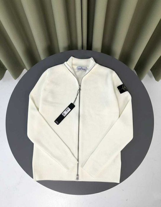 Кардиган зіп Stone Island /в'язана кофта на замку стоун айленд/зипка