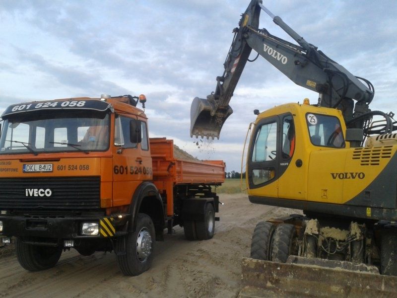 wywóz gruzu ziemi PIACH utylizacja wywrotka koparka PIASEK szambo